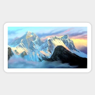 Panoramic Sunrise View Of Everest Mountain Sticker